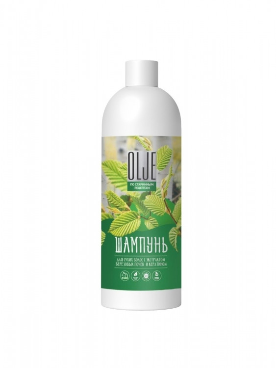 OLJE Натуральный шампунь для сухих волос с экстрактом березовых почек и кератином 1000 мл в Ярославле