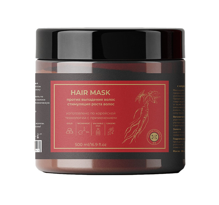 Маска для волос с корейским женьшенем и золотом 500 мл в Ярославле